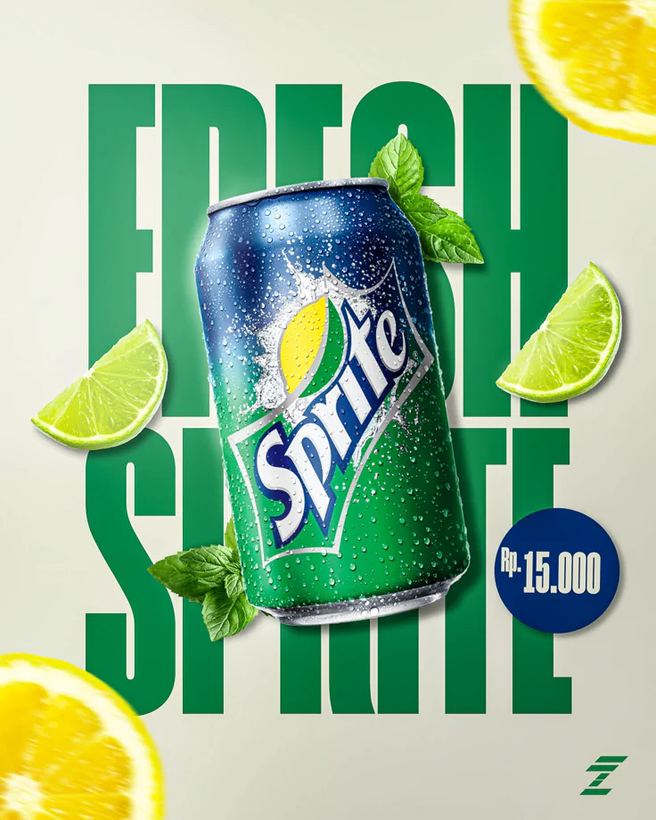 Beverage Ad — Oak Media graphic design